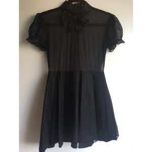 Valfre Sheer Black Dress